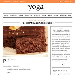 Yogi brownie au gingembre confit