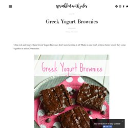 Greek Yogurt Brownies — Sprinkled With Jules