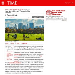 New York City: 10 Things to Do — 1. Central Park