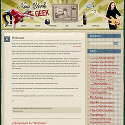 New York Geek » Blog Archive » Welcome