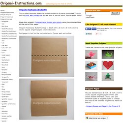 Origami Yoshizawa Butterfly Folding Instructions