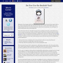 Do You Use the Bechdel Test?