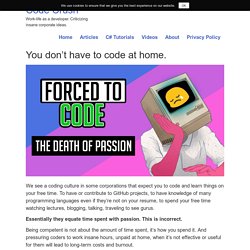 You don't have to code at home. - Code Crush