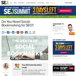 Do You Need Social Bookmarking for SEO?