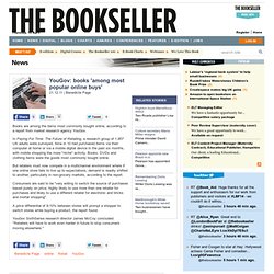 YouGov: books 'among most popular online buys'