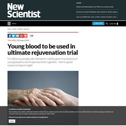Young blood to be used in ultimate rejuvenation trial