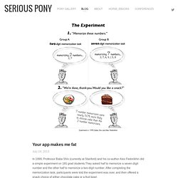 Your app makes me fat — Serious Pony