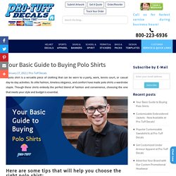 Your Basic Guide to Buying Polo Shirts