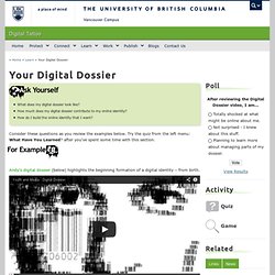 Your Digital Dossier