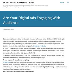 Are Your Digital Ads Engaging With Audience