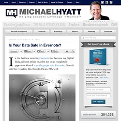 Is Your Data Safe in Evernote?
