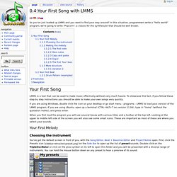 Your First Song with LMMS - LMMS-Wiki