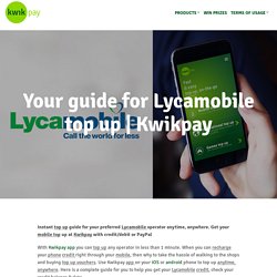 Your guide for Lycamobile top up