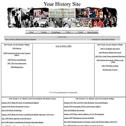 U.s. history and government thematic essays