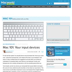 Mac 101: Your input devices