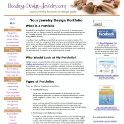 Your Jewelry Design Portfolio