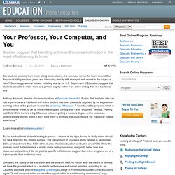 Your Professor, Your Computer, and You