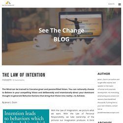 THE LAW OF INTENTION