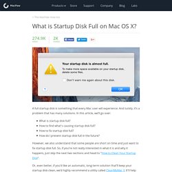 Your Startup Disk is Full on Mac OS X - How to Fix It