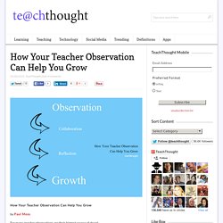 How Your Teacher Observation Can Help You Grow