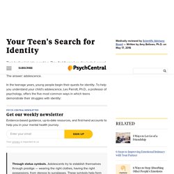Your Teen's Search for Identity