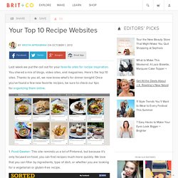 Your Top 10 Recipe Websites