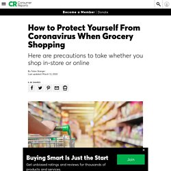 Protect Yourself From Coronavirus Grocery Shopping