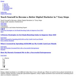 Teach Yourself to Become a Better Digital Marketer in 7 Easy Steps
