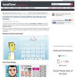 6 Tools To Cartoon Yourself For Facebook and Twitter - Flock