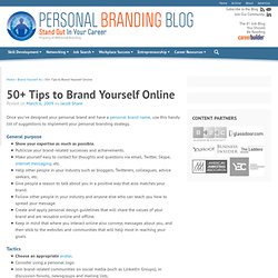 50+ Tips to Brand Yourself Online