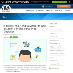 8 Things You Need to Master to Call Yourself a Professional Web Designer » Edmonton and Sherwood Park Area Web Design, Graphic Design, Social Media, Software Development – Microtek Corporation