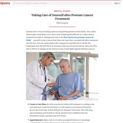 Taking Care of Yourself after Prostate Cancer Treatment