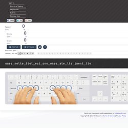 keybr.com - Take typing lessons, test your typing speed and practice typing for free!