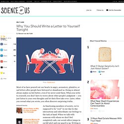 Why You Should Write Yourself a Letter Tonight