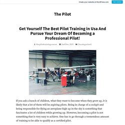 Get Yourself The Best Pilot Training in Usa And Pursue Your Dream Of Becoming a Professional Pilot! – The Pilot