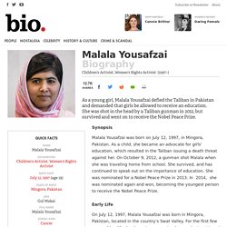Malala Yousafzai - Biography - Women's Rights Activist, Children's Activist