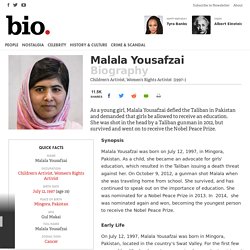 Malala Yousafzai - Children's Activist, Women's Rights Activist