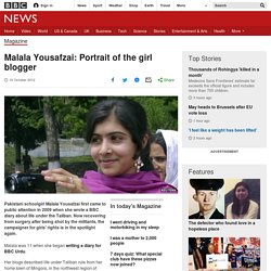 Malala Yousafzai: Portrait of the girl blogger