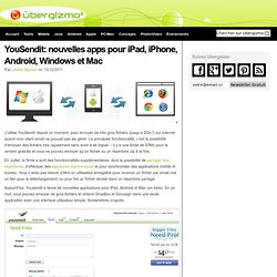 YouSendit: nouvelles apps pour iPad, iPhone, Android, Windows et Mac