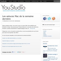 Centre de formation YouStudio - Apple Authorized Training Center - Centre de Formation agréé Apple - Adobe - Afdas - Grenoble - Lyon - Montélimar - Chambery