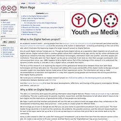Wiki : Youth and Media