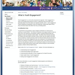 Youth Engagement Pilot Project