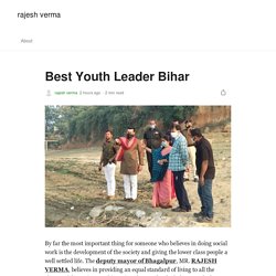 Best Youth Leader Bihar