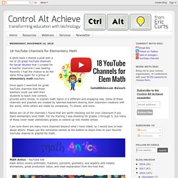 18 YouTube Channels for Elementary Math