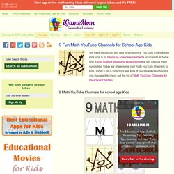 9 Fun Math YouTube Channels for School Age Kids