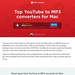 Read about online YouTube downloaders for Mac users