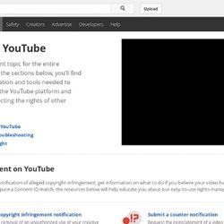 Exemple : Politique de Youtube