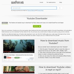 The fastest free YouTube Downloader