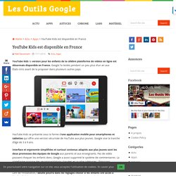 YouTube Kids est disponible en France