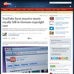 YouTube faces massive music royalty bill in German copyright case